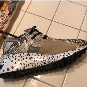 Steve Madden snakeskin sneakers